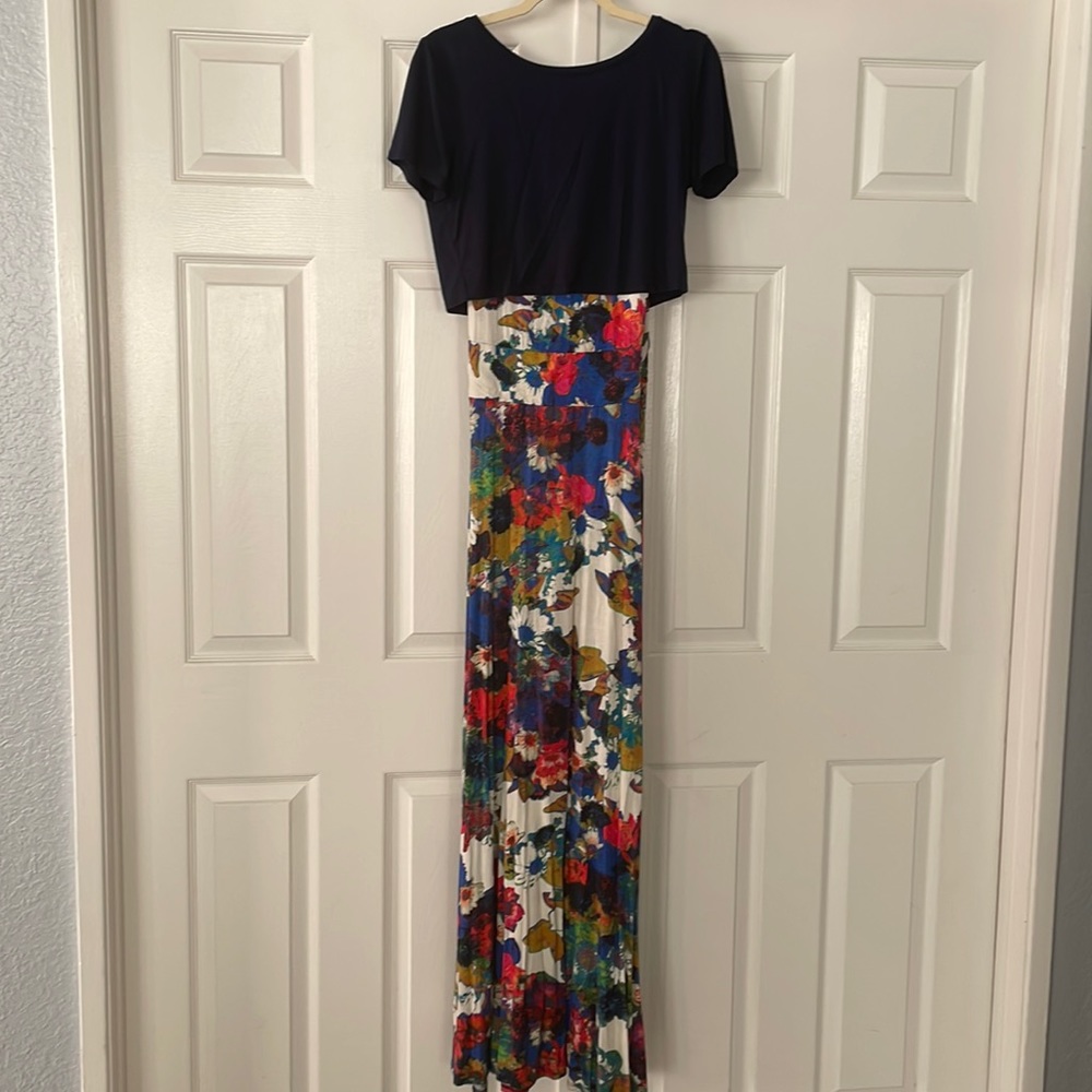 Floral maxi dress with crop top